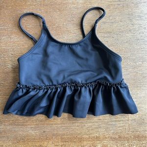 Kortni Jeane peplum swim top black 4/5